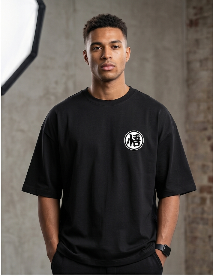 Unisex Terry Oversized Tee — Red Goku Premium