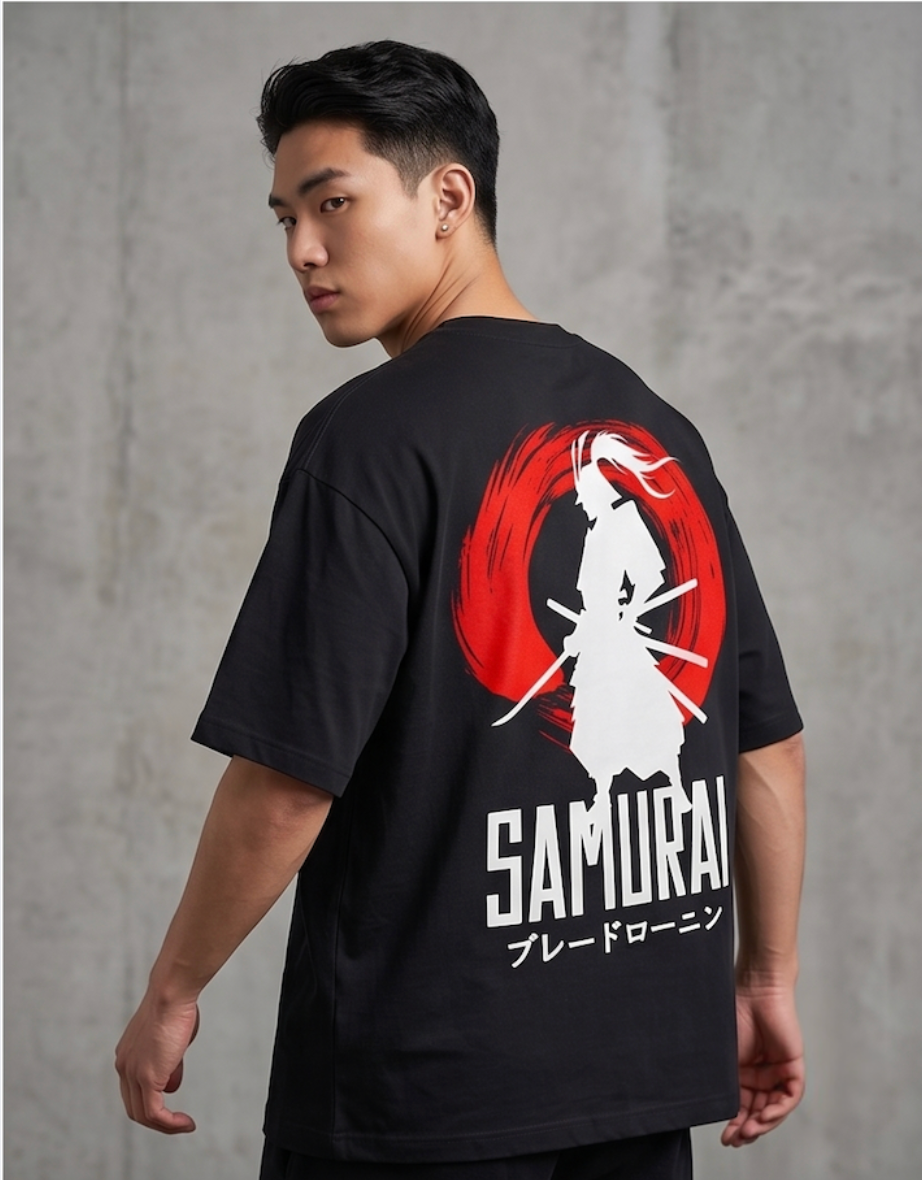Unisex Oversized Classic T-Shirt — Samurai